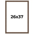 thumbnail image 1 of 26x37 Frame Brown Farmhouse Solid Wood Picture Frame Width 1.5 Inches | Interior Frame Depth 0.5, 1 of 8