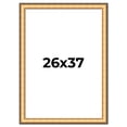 thumbnail image 1 of 26x37 Frame Gold Plein Aire Solid Wood Picture Frame Width 2 Inches | Interior Frame Depth 0.5, 1 of 8