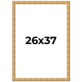 thumbnail image 1 of 26x37 Frame Gold Rustic Solid Wood Picture Frame | 1.25 Inch Wide Moulding | Rustique Gold, 1 of 8