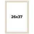 thumbnail image 1 of 26x37 Frame White Real Wood Picture Frame Width 1.75 inches | Interior Frame Depth 0.5 inches |, 1 of 8
