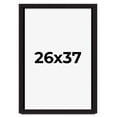 thumbnail image 1 of 26x37 Shadow Box Black Solid Wood Display Picture Frame | 1 Inch Rabbet Depth | | 1.375 Inch, 1 of 4