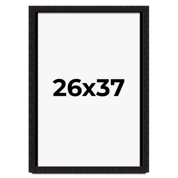 26x37 Shadow Box Black Solid Wood Display Picture Frame | 1 Inch Rabbet Depth | | 1.375 Inch