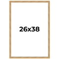 thumbnail image 1 of 26x38 Frame Beige Real Wood Picture Frame Width 1.25 inches | Interior Frame Depth 0.5 inches |, 1 of 8