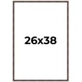 thumbnail image 1 of 26x38 Frame Brown Bamboo with Dark Coffee/Walnut Finish | Solid Wood Picture Frame Width 0.75, 1 of 8
