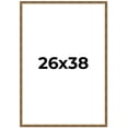 thumbnail image 1 of 26x38 Frame Gold Kingsley Distressed Solid Wood Picture Frame Width 0.75 Inches | Interior Frame, 1 of 8