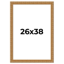 26x38 Frame Gold Ornate Solid Wood Picture Frame | 2 Inch Moulding Width | Firman Traditional Photo