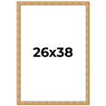 thumbnail image 1 of 26x38 Frame Gold Rustic Solid Wood Picture Frame | 1.25 Inch Wide Moulding | Rustique Gold, 1 of 8