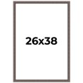 thumbnail image 1 of 26x38 Frame Silver Real Wood Picture Frame Width 1.25 Inches | Interior Frame Depth 0.5 Inches |, 1 of 8