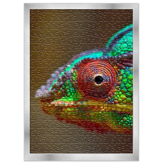 26x38 Jigsaw Puzzle Frame Kit - Kit Includes Puzzle Glue Sheets, Silver Wood Puzzle Frame, UV
