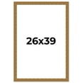 thumbnail image 1 of 26x39 Frame Black and Gold Distressed Solid Wood Sonoma Picture Frame | 1.625 Inch Moulding Width |, 1 of 8