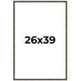 thumbnail image 1 of 26x39 Frame Brown Bamboo with Dark Coffee/Walnut Finish | Solid Wood Picture Frame Width 0.75, 1 of 8