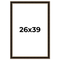 26x39 Frame Gold Antique Vintage Sold Wood Picture Frame | 1.75 Inch Moulding Width | Interior