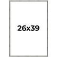 thumbnail image 1 of 26x39 Frame Silver Picture Frame - Complete Modern Photo Frame Includes UV Acrylic Shatter Guard, 1 of 8