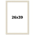 thumbnail image 1 of 26x39 Frame White Real Wood Picture Frame Width 1.75 inches | Interior Frame Depth 0.5 inches |, 1 of 8