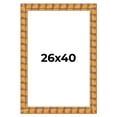 thumbnail image 1 of 26x40 Frame Beige Real Wood Picture Frame Width 3 inches | Interior Frame Depth 0.5 inches |, 1 of 8