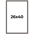 thumbnail image 1 of 26x40 Frame Black Brown Chestnut Mosaic Solid Wood Picture Frame | 1.125 Inch Moulding Width |, 1 of 8