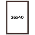thumbnail image 1 of 26x40 Frame Brown Round Mahogany Solid Wood Picture Frame | 1.625 Inch Moulding Width | with UV, 1 of 8