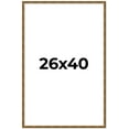 thumbnail image 1 of 26x40 Frame Gold Kingsley Distressed Solid Wood Picture Frame Width 0.75 Inches | Interior Frame, 1 of 8