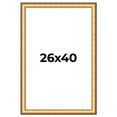 thumbnail image 1 of 26x40 Frame Gold Plein Aire Solid Wood Picture Frame Width 2 Inches | Interior Frame Depth 0.5, 1 of 8