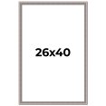 thumbnail image 1 of 26x40 Frame Grey Real Wood Picture Frame Width 1.25 inches | Interior Frame Depth 0.5 inches | Hans, 1 of 8