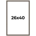 thumbnail image 1 of 26x40 Frame Silver Real Wood Picture Frame Width 1.25 Inches | Interior Frame Depth 0.5 Inches |, 1 of 8