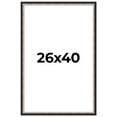 thumbnail image 1 of 26x40 Frame Silver Real Wood Picture Frame Width 1.25 Inches | Interior Frame Depth 0.75 Inches |, 1 of 8