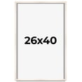 thumbnail image 1 of 26x40 Frame White Wheat Solid Wood Picture Frame | Moulding Width 0.75 Inches | Interior Depth 0.5, 1 of 8