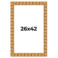 thumbnail image 1 of 26x42 Frame Beige Real Wood Picture Frame Width 3 inches | Interior Frame Depth 0.5 inches |, 1 of 8