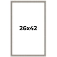 thumbnail image 1 of 26x42 Frame Grey Real Wood Picture Frame Width 1.25 inches | Interior Frame Depth 0.5 inches | Hans, 1 of 8