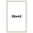 thumbnail image 1 of 26x42 Frame White Real Wood Picture Frame Width 1.75 inches | Interior Frame Depth 0.5 inches |, 1 of 8