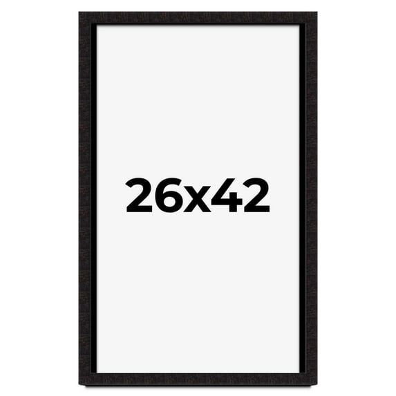 26x42 Shadow Box Black Solid Wood Display Picture Frame | 1 Inch Rabbet Depth | | 1.375 Inch