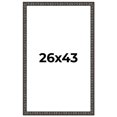 thumbnail image 1 of 26x43 Frame Black-Brown Medieval Solid Wood Picture Frame | 1.5 Inch Moulding Width | Gotham, 1 of 8