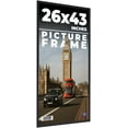 thumbnail image 1 of 26x43 Frame Black Solid Wood Picture Frame | 0.75 Inch Moulding Width | Includes UV Acrylic, 1 of 6