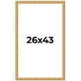 thumbnail image 1 of 26x43 Frame Gold Rustic Solid Wood Picture Frame | 1.25 Inch Wide Moulding | Rustique Gold, 1 of 8