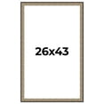 thumbnail image 1 of 26x43 Frame Silver Real Wood Picture Frame Width 1.75 Inches | Interior Frame Depth 0.5 Inches |, 1 of 8