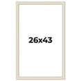 thumbnail image 1 of 26x43 Frame White Real Wood Picture Frame Width 1.75 inches | Interior Frame Depth 0.5 inches |, 1 of 8