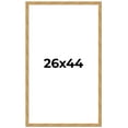 thumbnail image 1 of 26x44 Frame Beige Real Wood Picture Frame Width 1.25 inches | Interior Frame Depth 0.5 inches |, 1 of 8