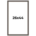 thumbnail image 1 of 26x44 Frame Black Bamboo Solid Wood Picture Frame Width 1.5 Inches | Interior Frame Depth 0.5, 1 of 8