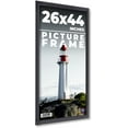 thumbnail image 1 of 26x44 Frame Black Passaggi Solid Wood Picture Frame Width 1.5 Inches | Interior Depth 0.5 Inches |, 1 of 8