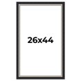 thumbnail image 1 of 26x44 Frame Black Real Wood Picture Frame Width 2.25 Inches | Interior Frame Depth 0.5 Inches |, 1 of 8