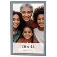 thumbnail image 1 of 26x44 Frame Blue Scuffed Farm Board Solid Wood Picture Frame Width 0.75 Inches | Interior Depth 0.5, 1 of 8