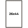 thumbnail image 1 of 26x44 Frame Silver Real Wood Picture Frame Width 1.25 Inches | Interior Frame Depth 0.75 Inches |, 1 of 8