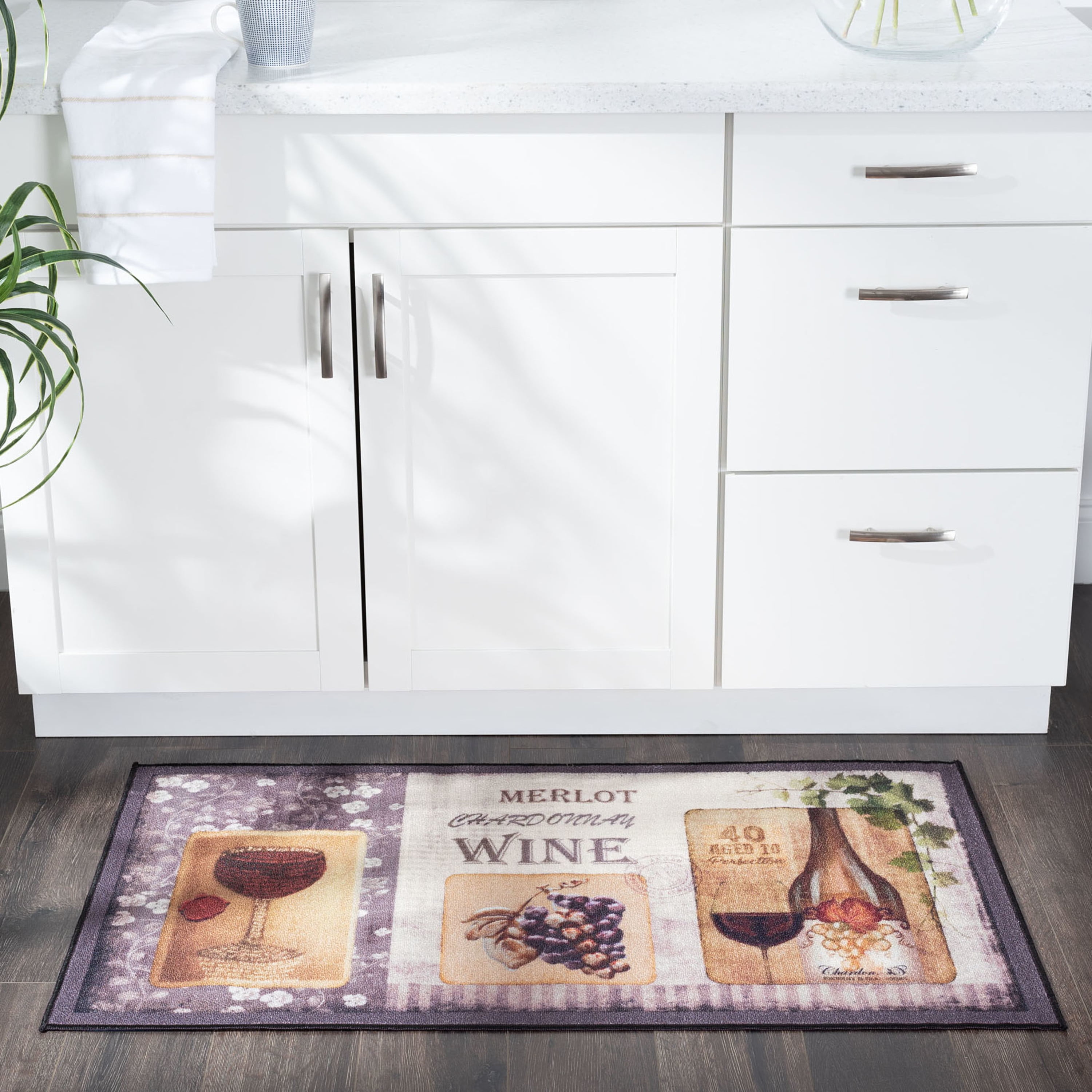 26x44 Modern Brown Runner Rugs for Hallway | Indoor Entry, Entryway, Walkway or Kitchen Rug 2'2'' x 3'8''