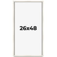 thumbnail image 1 of 26x48 Frame White Wash Solid Wood Picture Frame | 0.75 Inch Moulding Width | Includes UV Acrylic, 1 of 8