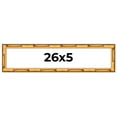 thumbnail image 1 of 26x5 Frame Gold Bamboo Picture Frame - Complete Modern Photo Frame Includes UV Acrylic Shatter, 1 of 8