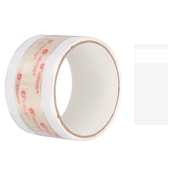 26x55mm Beverage Sealing Tape, 1 Roll Tamper Proof Stickers Food Stickers Safe Secure Tamper Evident Labels for Coffee Cups Drink Lids Take Out Boxes Food Packaging, White