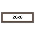 thumbnail image 1 of 26x6 Frame Black Feather Payton Ornate Solid Wood Picture Frame Width 1.75 Inches | Interior Depth, 1 of 8