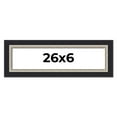 thumbnail image 1 of 26x6 Frame Black Real Wood Picture Frame Width 2.25 Inches | Interior Frame Depth 0.5 Inches |, 1 of 8