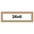 thumbnail image 1 of 26x6 Frame Charleston Honey Brown Solid Wood Picture Frame Width 1.75 Inches | Interior Depth 0.5, 1 of 8