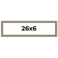 thumbnail image 1 of 26x6 Frame Silver Versailles Ornate Solid Wood Picture Frame | 1 Inch Moulding Width | Interior, 1 of 8